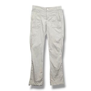 Athleta Trekkie Hike Pant Womens 6 Ripstop Mid Rise Straight Leg STAIN